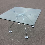 1970s Norman Foster Nomos glass table for Tecno Italy