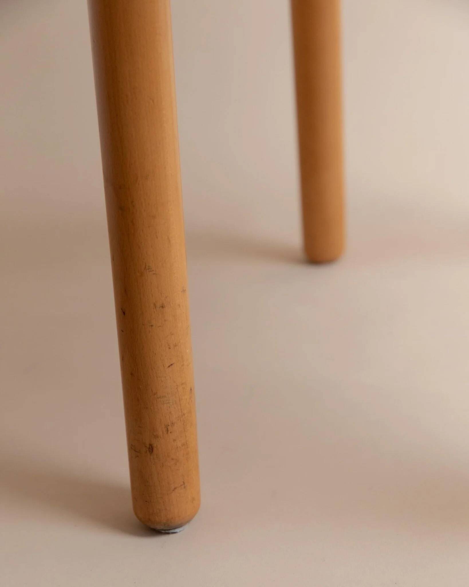 Light Wood Vintage Chair - 1980s Italian Minimalist, Japanese-Inspired, Solid Wood, Batch of 2