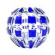 Mid-century modern vase, cobalt glass, Germany, 1950s