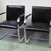 Suite of 4 BRNO armchairs, Mies Van Der Rohe, Knoll