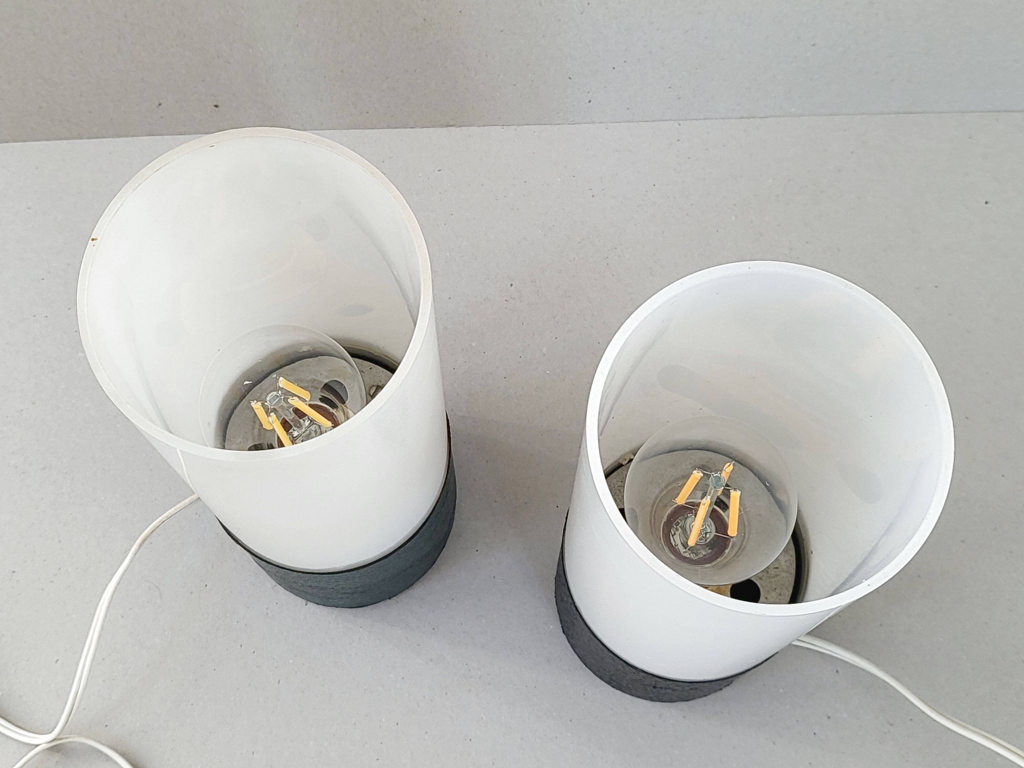 Paire de lampes Seci vintage 1960