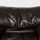Leather Maralunga Lounge Chair and Ottoman by Vico Magistretti for Cassina