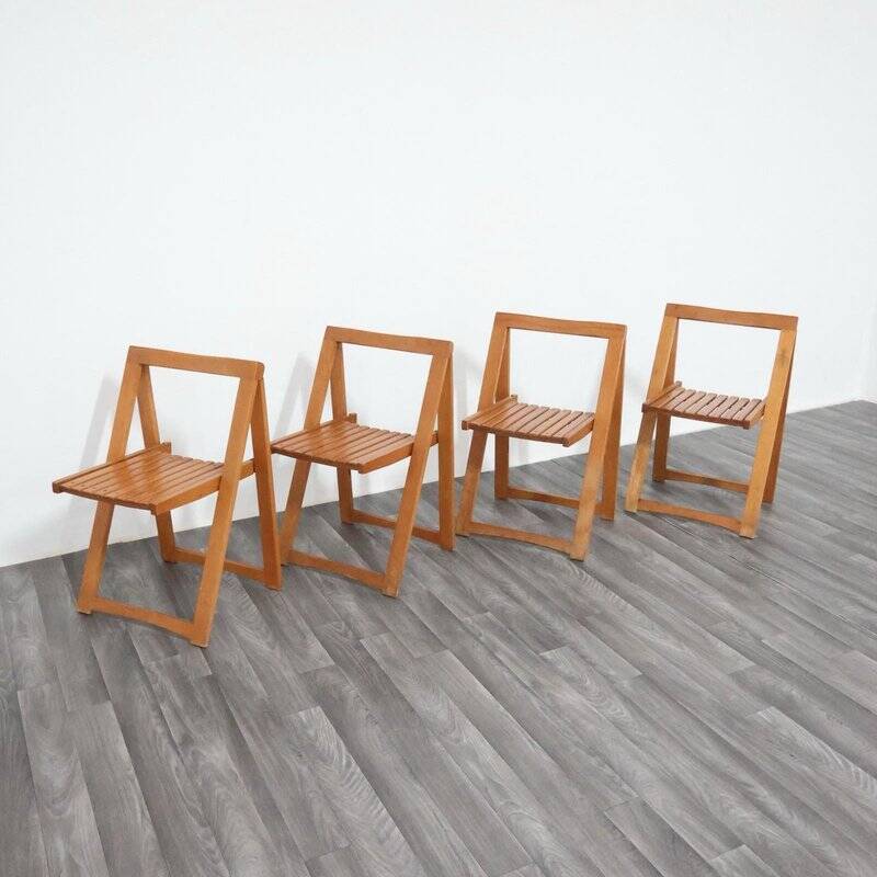 Trieste Chairs by Aldo Jacober for Alberto Bazzani, 1960s, Set of 4