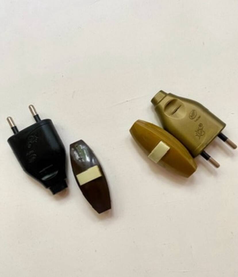 Ceramic lamp, fabric cable, cotton lampshade