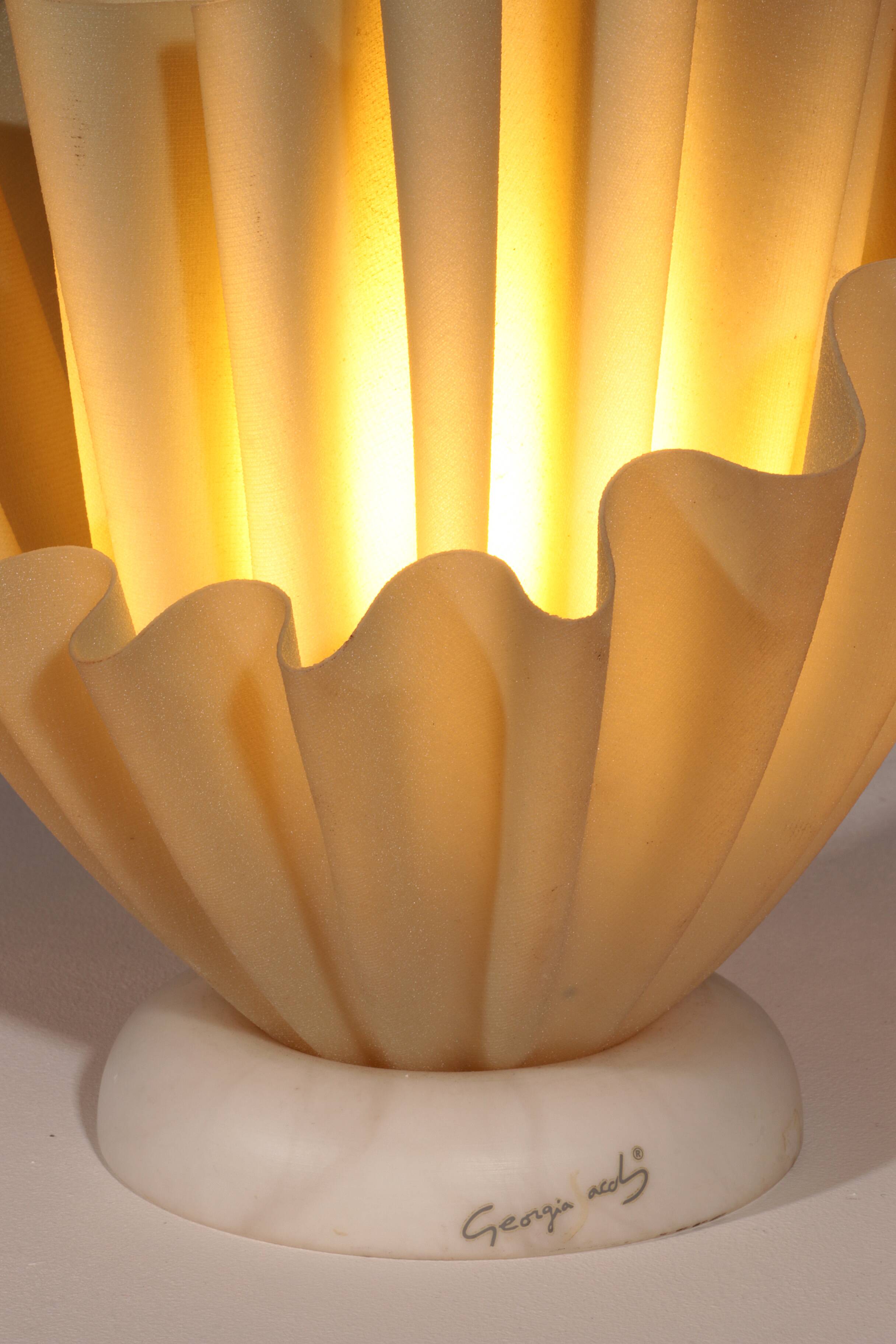 Georgia Jacob "Corolle" Table Lamp – Sculptural Light Art, France 1970s
