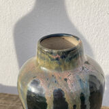 Art Deco stoneware vase signed Jean Pointu, 1920 Saint Amand en Puisaye