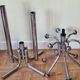 Vintage chrome metal coat rack, 70s-80s