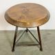 Tabouret d'atelier industriel gris, années 1960