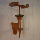 Solid oak wall light by Guillerme and Chambron