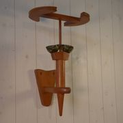 Solid oak wall light by Guillerme and Chambron