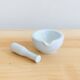 Mortier et pilon en porcelaine D8cm