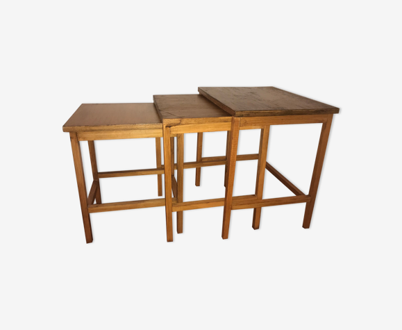 Wooden trundle tables circa 1950