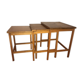 Wooden trundle tables circa 1950