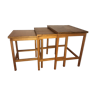 Wooden trundle tables circa 1950