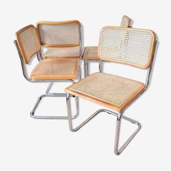 Cesca chairs by Marcel Breuer, 1970
