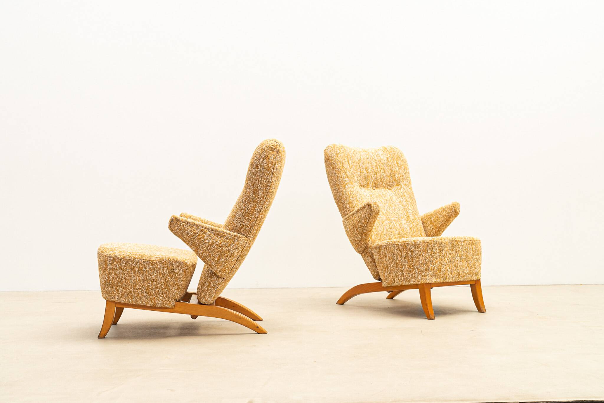 Pair of Penguin armchairs by Theo Ruth for Artifort