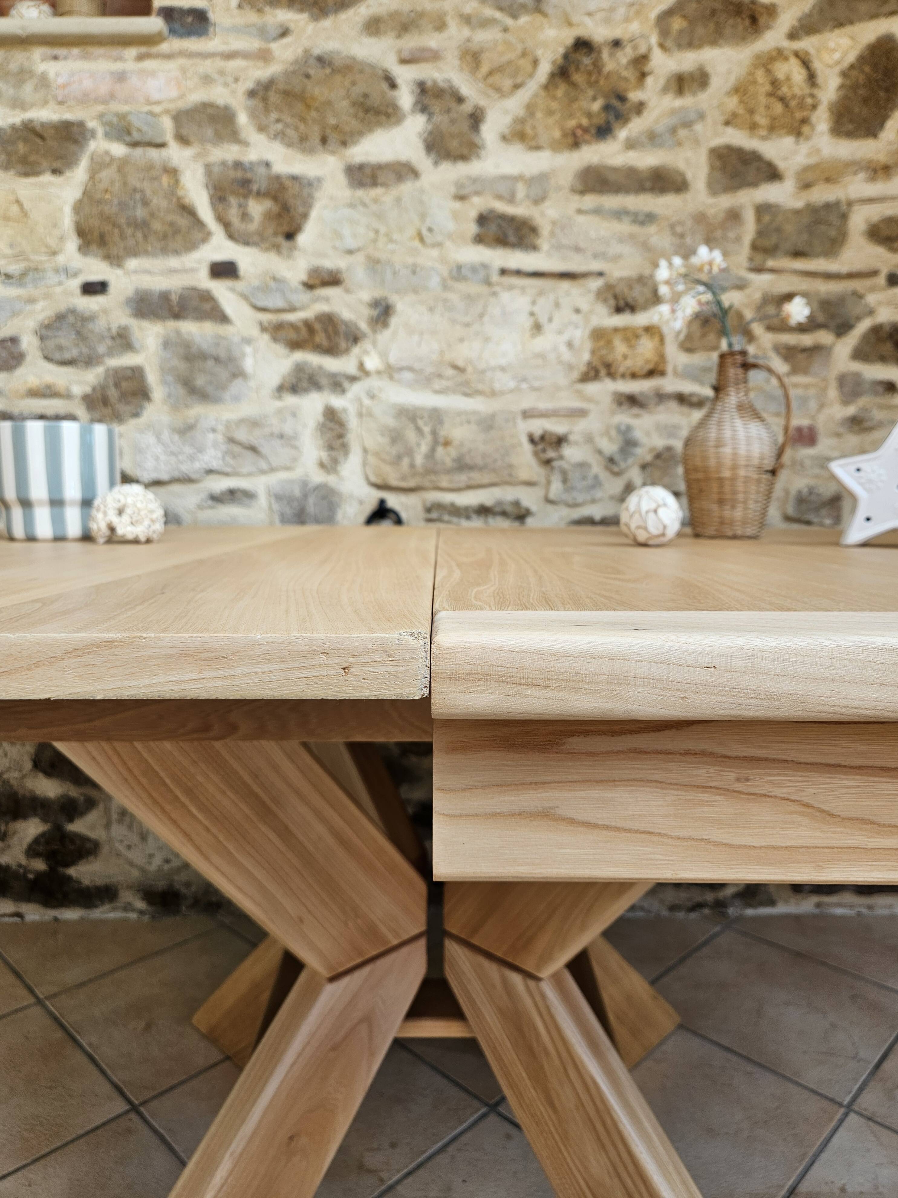 Table ronde orme style Pierre Chapo
