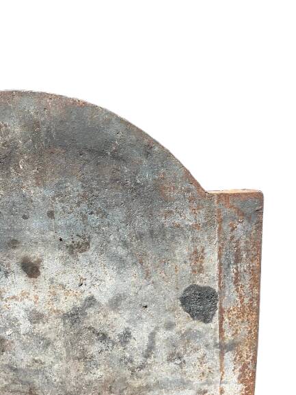 Cast iron fireplace plate