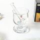 4 verres à grog et mélangeurs, Holmegaard années 70