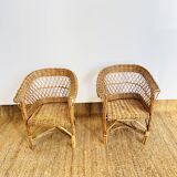 Children's wicker armchair