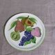 Decorative hanging plate, fruit model, in glazed ceramic