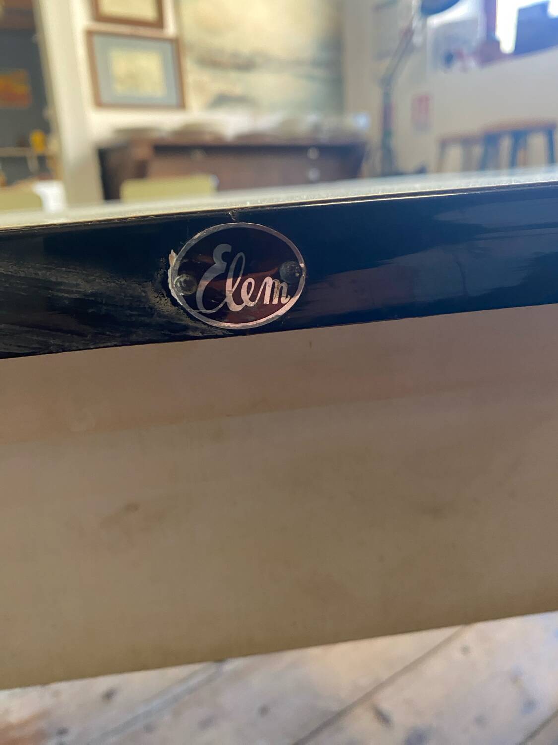 Yellow Formica table