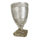 Large Médicis vase in crystal 23.5 cm
