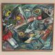 Original Swedish Oil On Canvas – “Composition” By Bengt Fredriksson