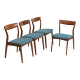 Set of 6 Danish Teak Dining Chairs R. Borregaard for Viborg Stolefabrik, De