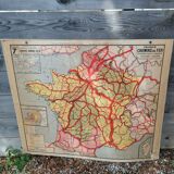 School map France Railways 1960