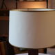 Mahogany midcentury table lamp