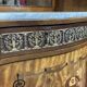 Art Deco buffet in mahogany, oak, and marble top.