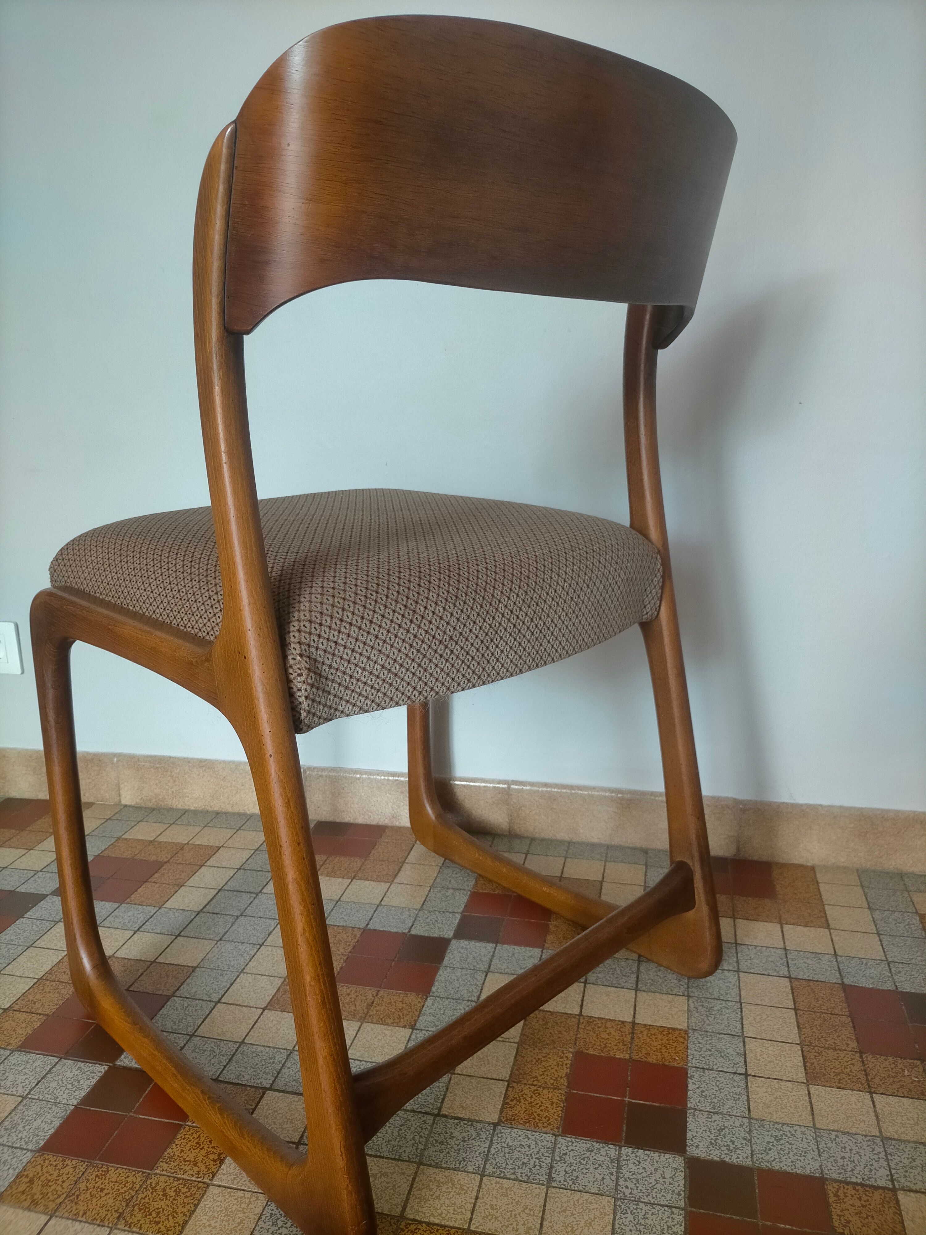 Scandinavian baumann sleigh chairs