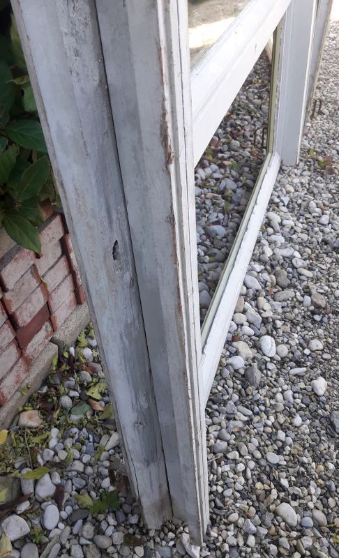 Wooden canopy 3 windows with bellows and abbatant