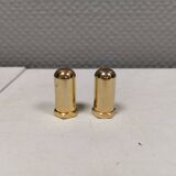 Salt and pepper set in 24 carat gold plating