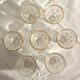 Set of 7 old small glasses BVB France R.E.G.D.