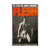 Movie poster "Flesh" Andy Warhol, Joe Dallesandro 74x117cm 1970