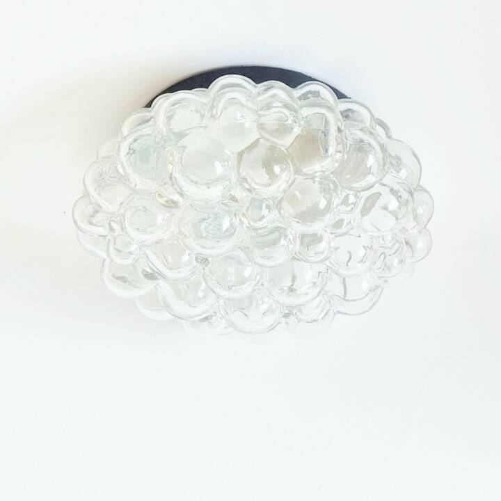 Set of 3 Mid-Century Glass Ceiling Light & 2 Wall Lights by H.Tynell, 1960s