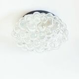 Set of 3 Mid-Century Glass Ceiling Light & 2 Wall Lights by H.Tynell, 1960s