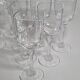 Ensemble de 12 verres à vin et à liqueur en cristal d'Arques, modèle Chambery