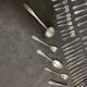 Art Deco menagere in silver metal