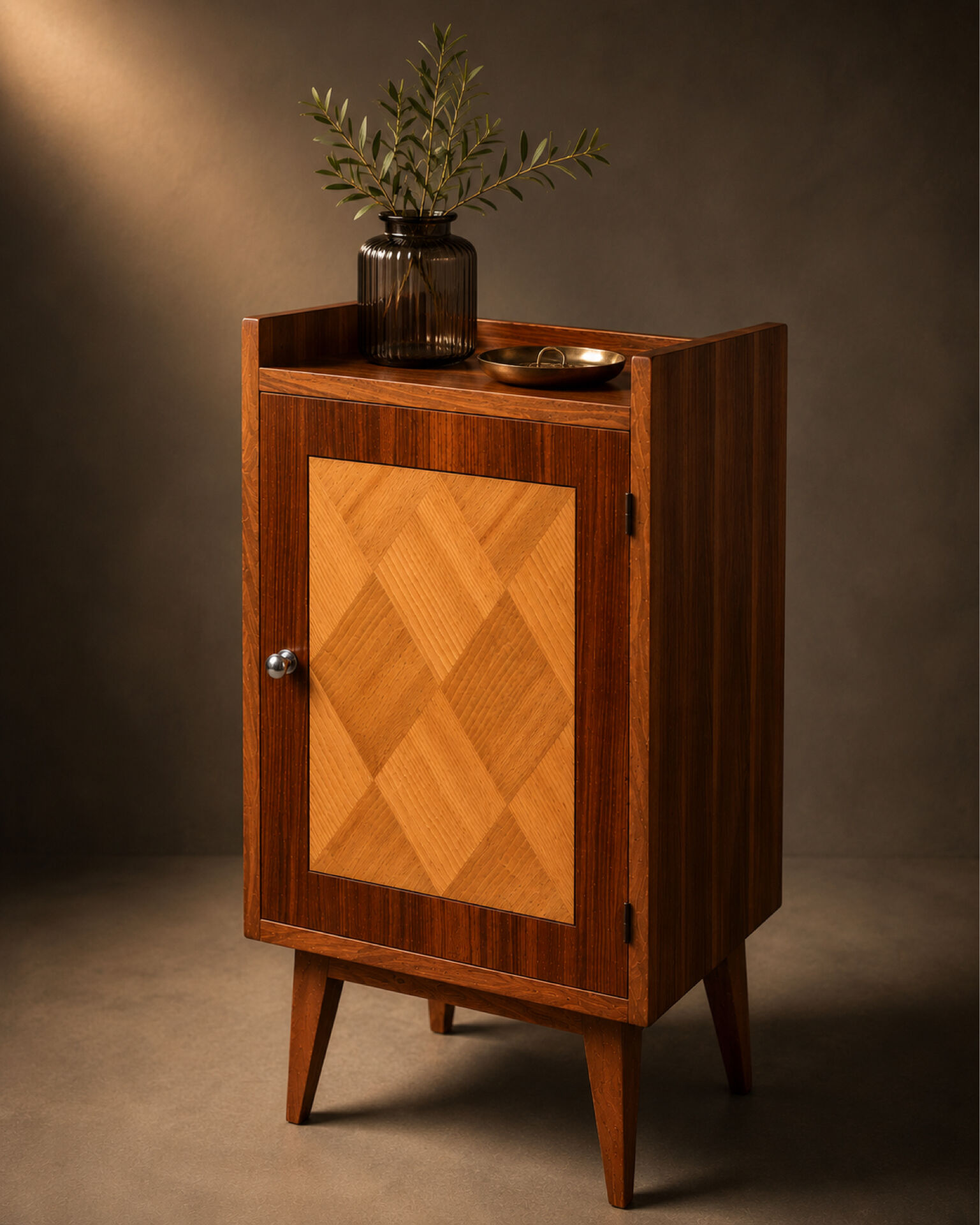 Vintage rosewood and elm buffet 1950
