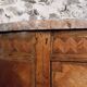 French antique demi-lune commode – Louis XVI with marble top