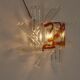 Glass wall light from PoliArte, Italy, 1970s