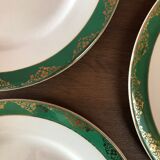 5 assiettes plates anciennes Digoin Sarreguemines