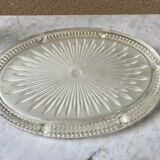 Oval pressed glass trifle art deco 1900
