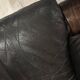 Pair of Scandinavian armchairs in leather and rosewood.
