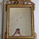 Antique carved and gilded wooden mirror, Louis XVI style – 54 x 92 cm