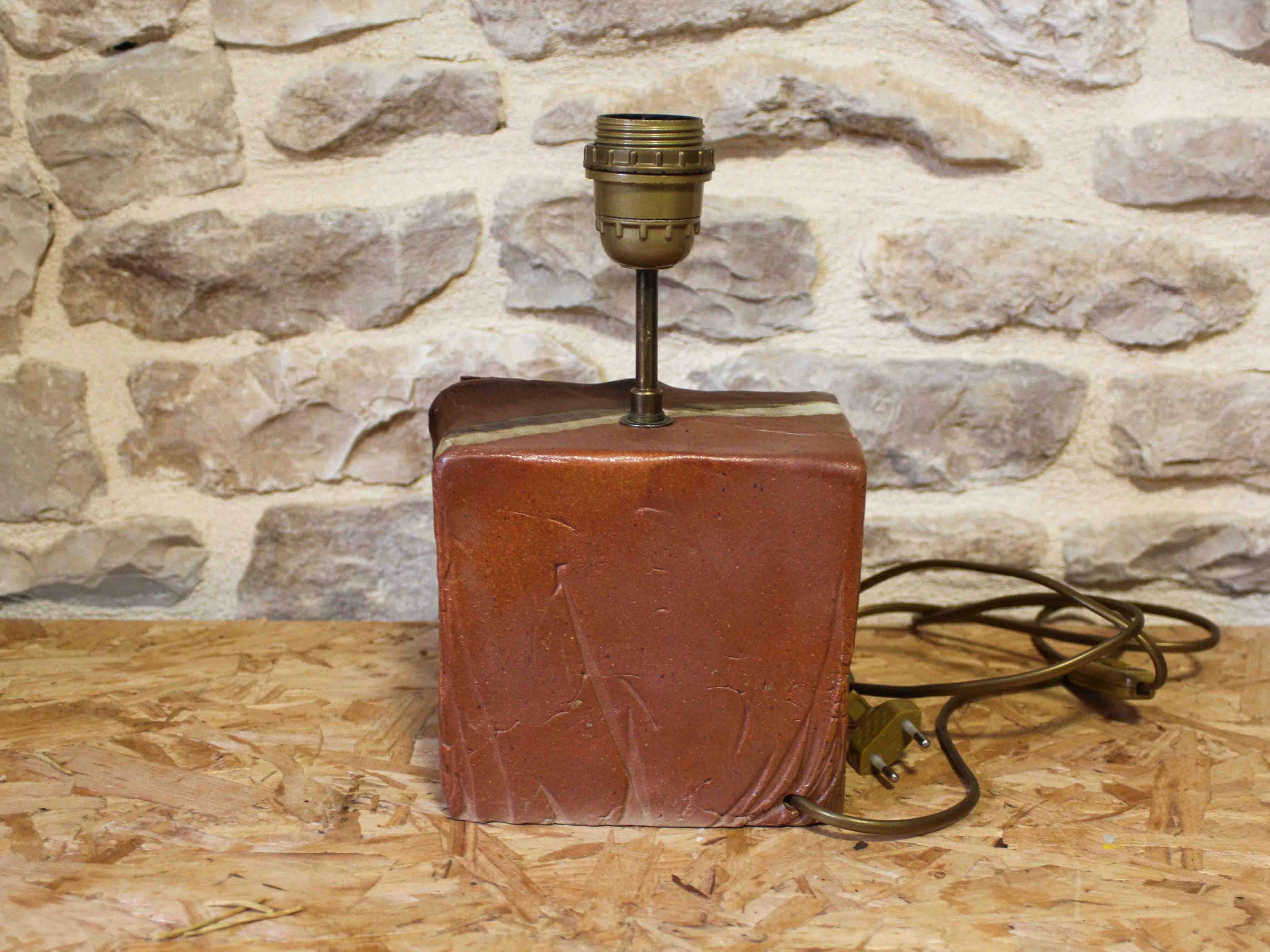 Lamp base in stoneware - Alain Fichot - La Margelle