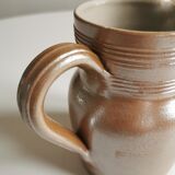 Handcrafted handcrafted brown vintage Berry sandstone pitcher